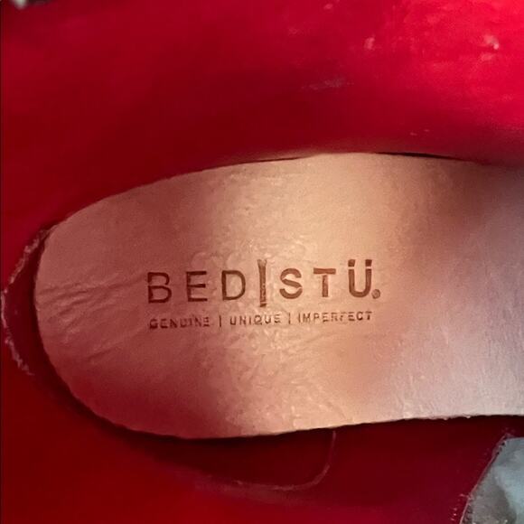 NWOB BED|STU Bia Black Leather Ankle Boots Size 9.5 - Picture 2 of 8